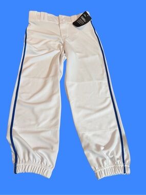 Champro  Kids' Baseball Pants with royal blue stripe.